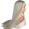 blonde ashy wig long hair