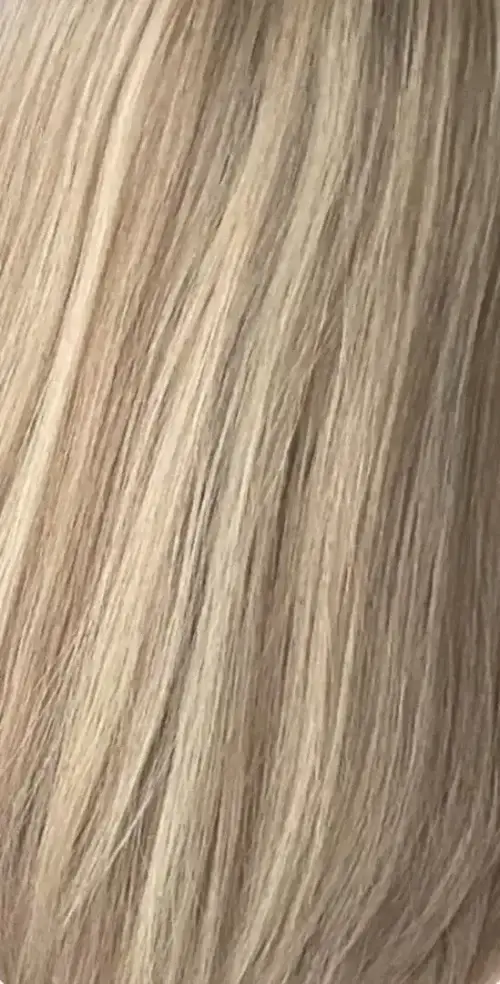 Sandy blonde hair texture swatch.