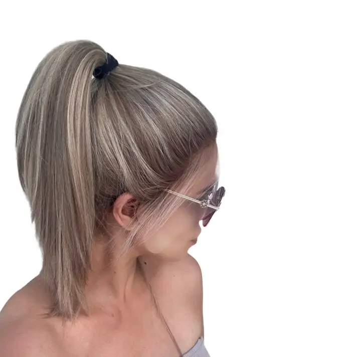 Lacetop wig platinum