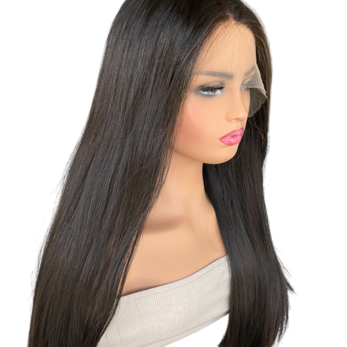 luxury dark brown virgin hair wig