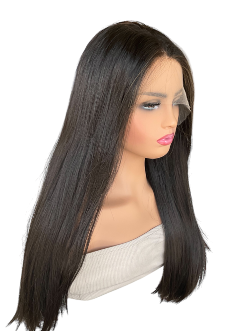 luxury dark brown virgin hair wig