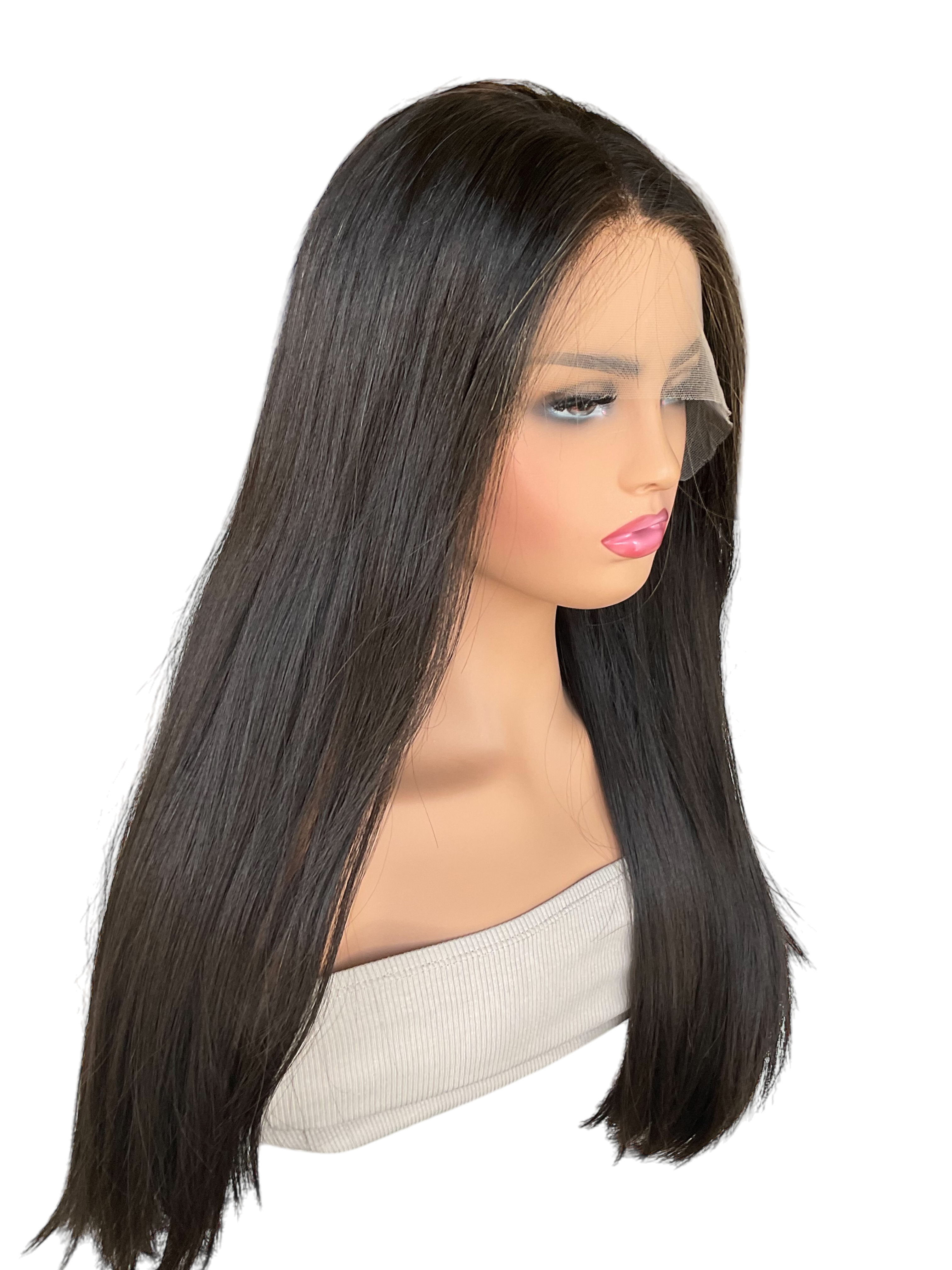 luxury dark brown virgin hair wig