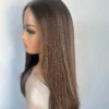 Dark Ash brown lace top wig