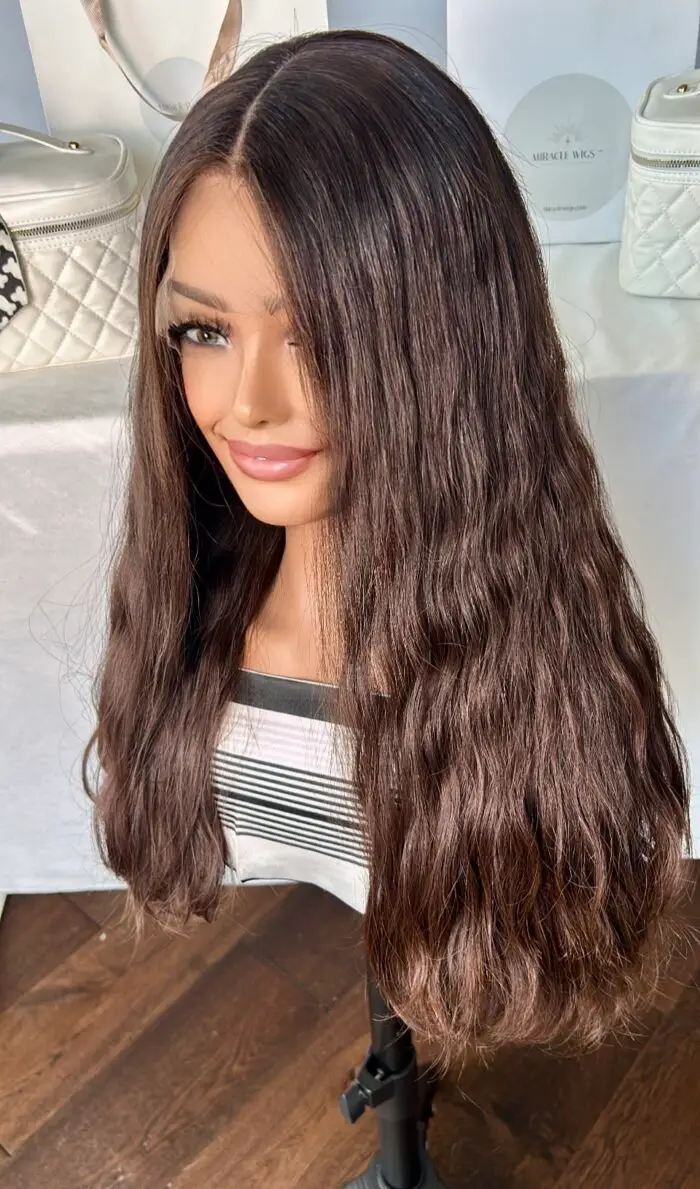 Air dry wavy virgin european wig