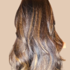 beautiful wig in caramel balayage butterfly cut