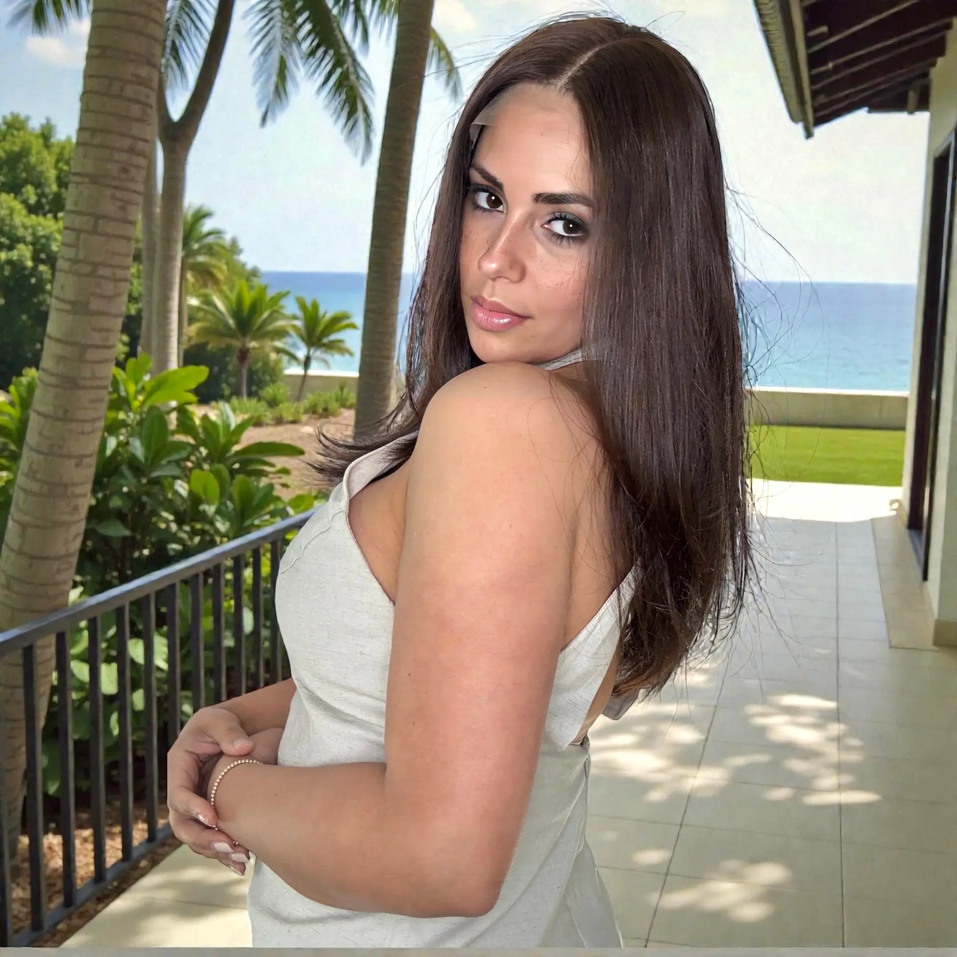 Dark chocolate pony tail wig