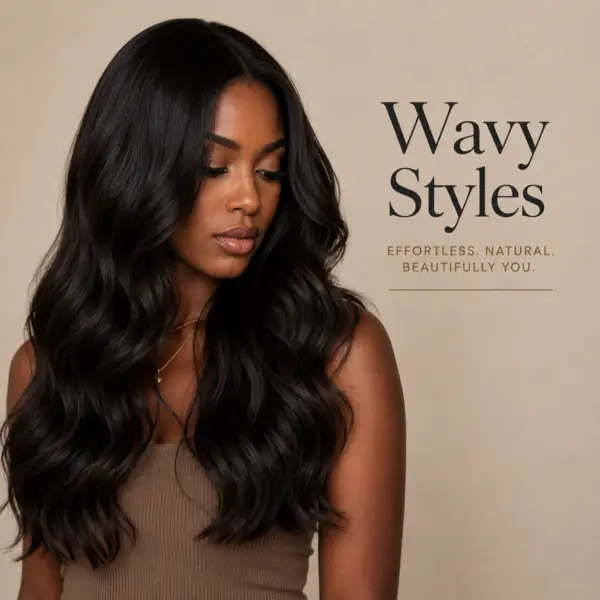 Picture of wavy unprocessed virgin wig